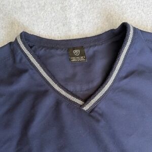 Nike Golf Pullover‎ Jacket V Neck Navy Blue Mens XXL Windbreaker